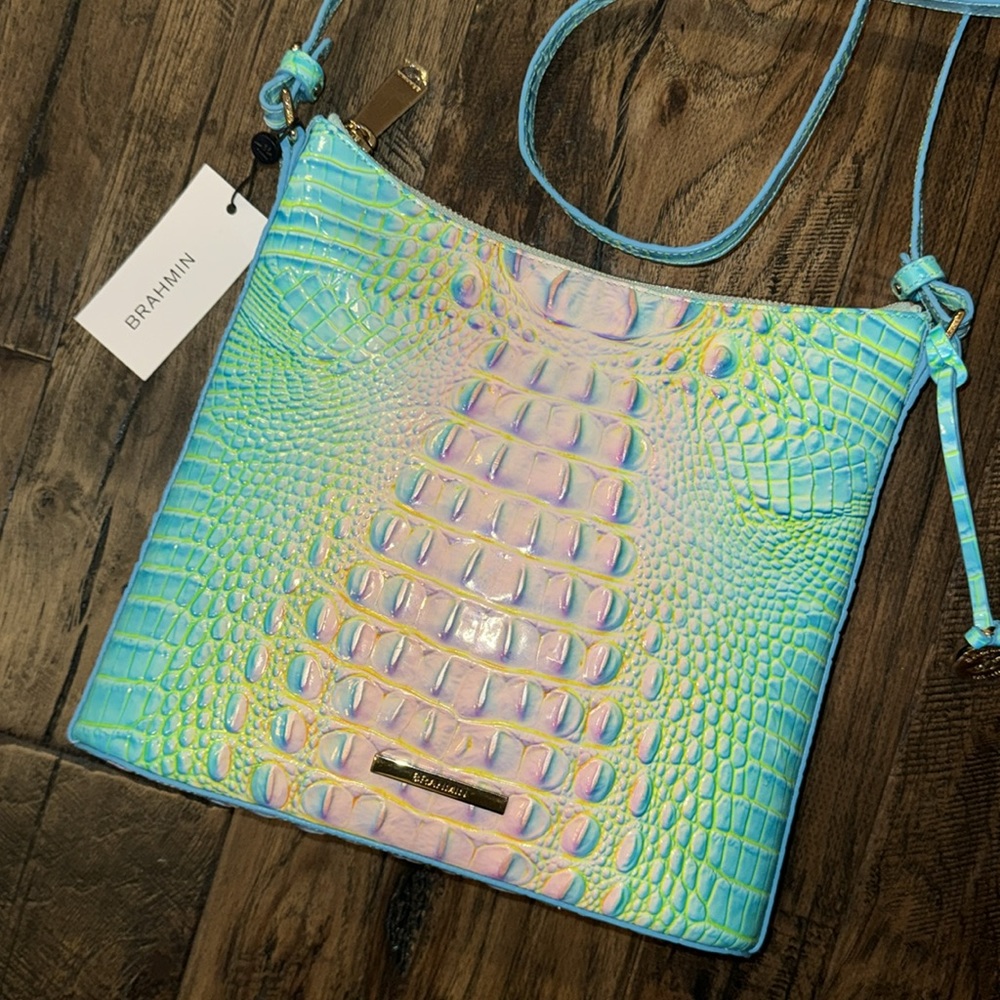 Brahmin Katie Crossbody in Cotton Candy Ombré Melbourne - Picture 6 of 16